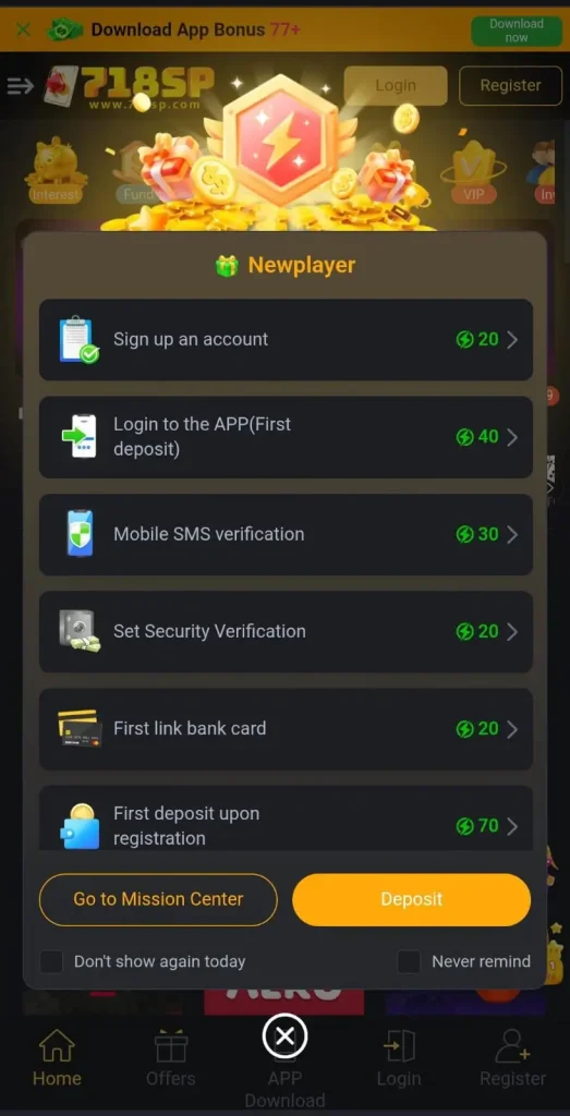 718SP Game APK V1.0.3 (Real Money App) Download for Android 5 718sp-5