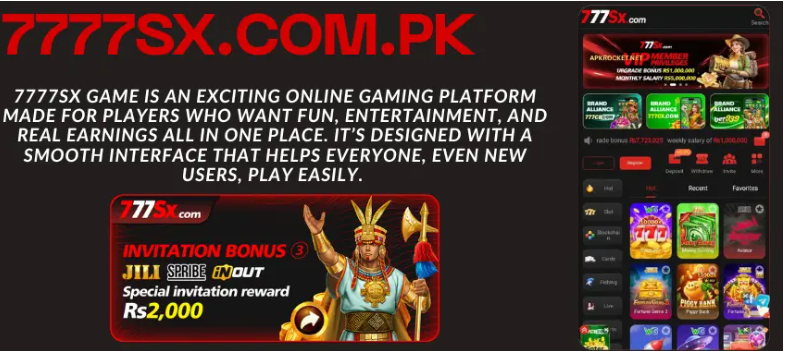 Best Earning Games Pakistan 2026 | 777SX APK Download & Real Money Guide 5 777sx game